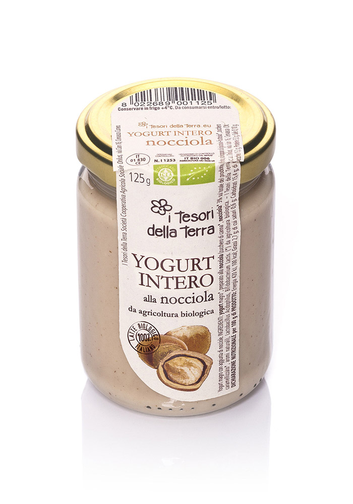 I Tesori della Terra Yogurt intero nocciola 125g copia