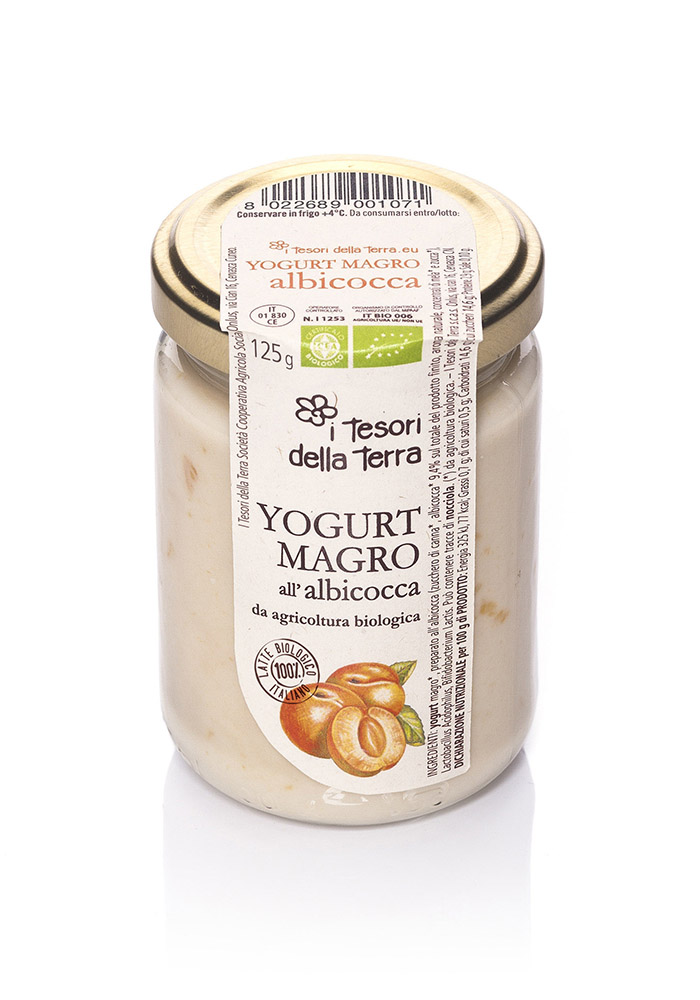 I Tesori della Terra Yogurt magro albicocca 125g copia